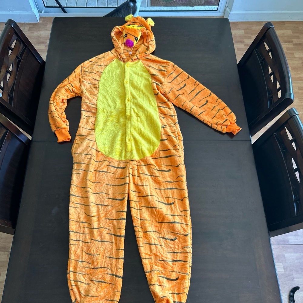 Orange Tiger Onesie Costume